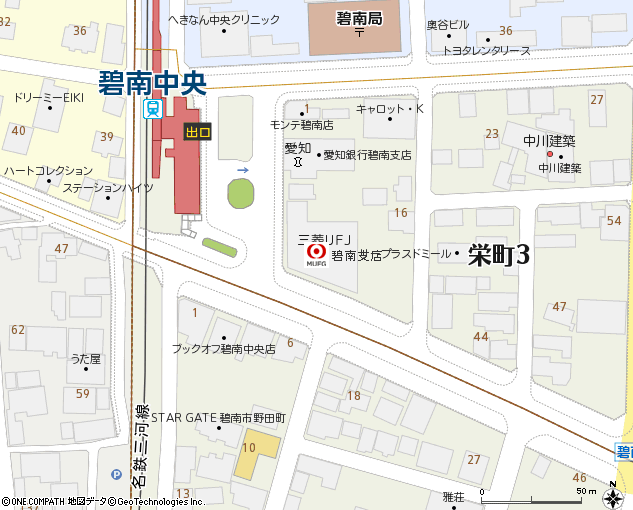 碧南支店付近の地図